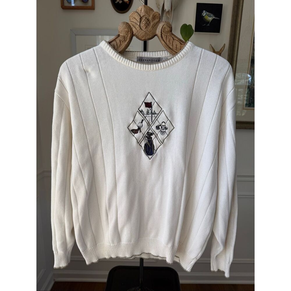Vintage 90s Shenandoah Golf Embroidered Sweater M